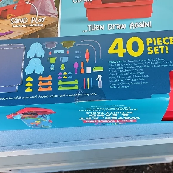 Chuckle & Roar 3-in-1 Red and Blue Activity Table - Picture 4 of 6